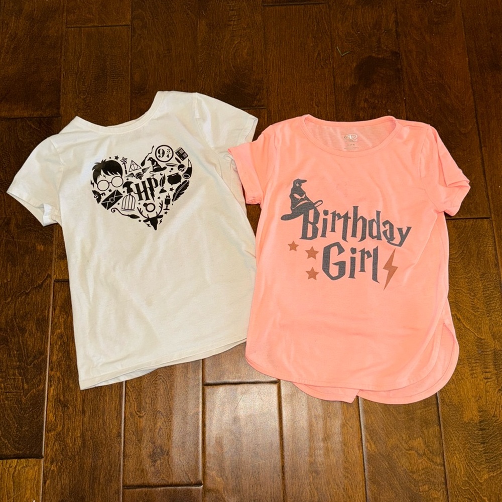 Harry Potter set of two t shirts size 7/8
